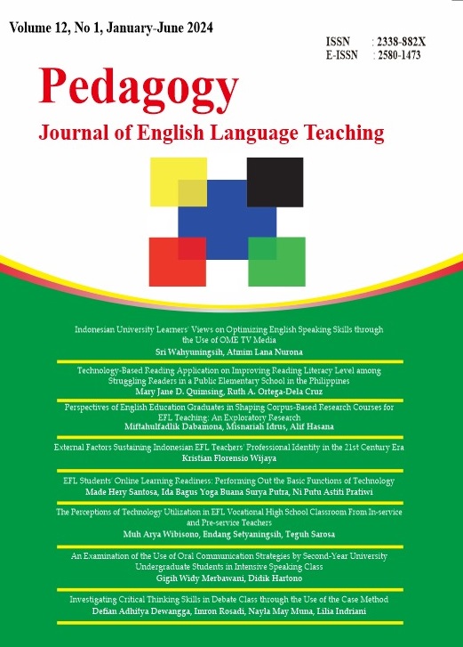 Pedagogy : Journal Of English Language Teaching